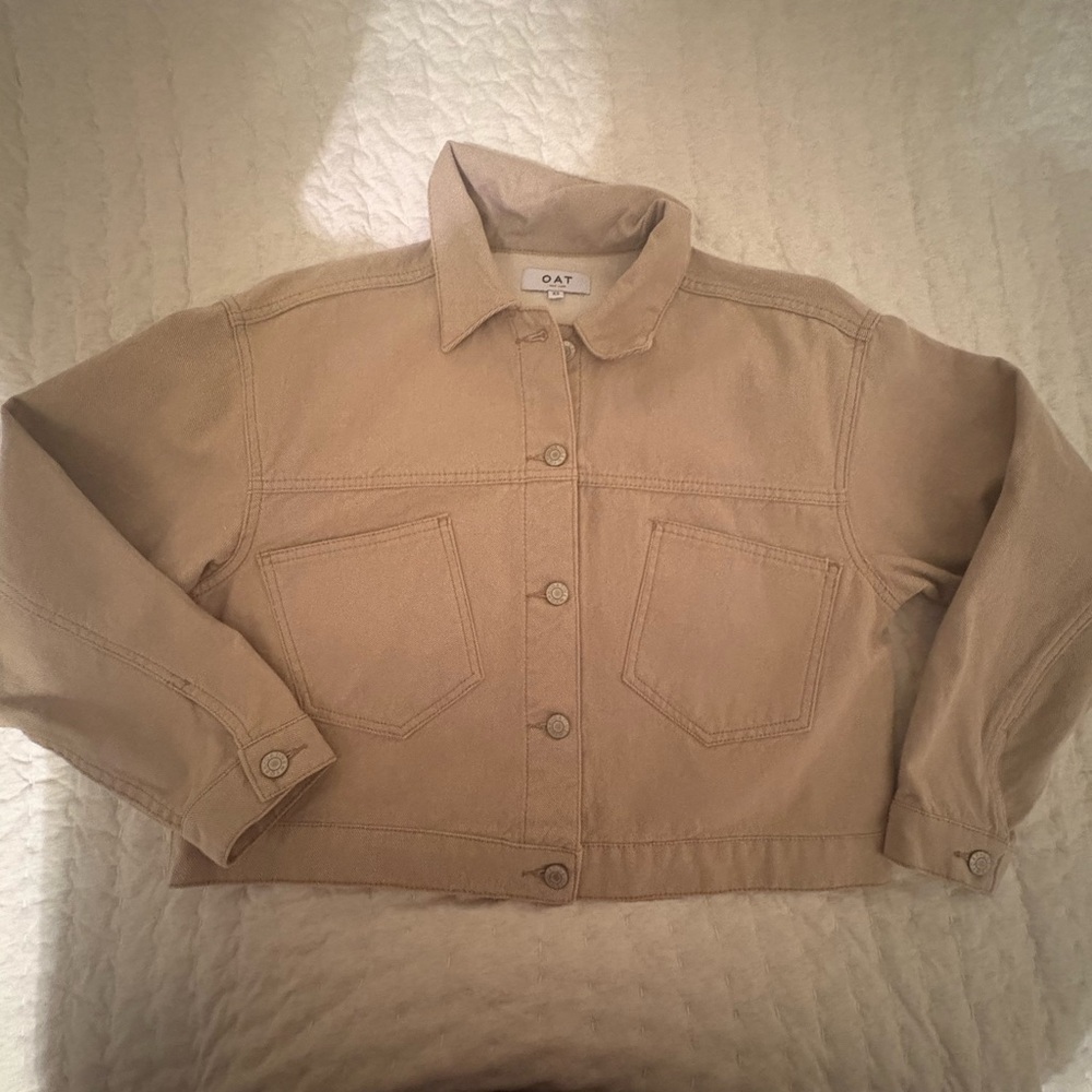 OAT Women's Tan Jean Jacket